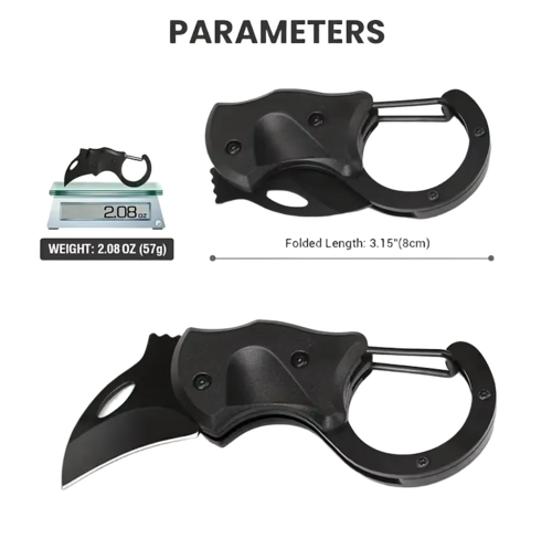 Stainless Steel Foldable Keychain Knife For Kitchen, Home And Office - Material: Aluminum Alloy