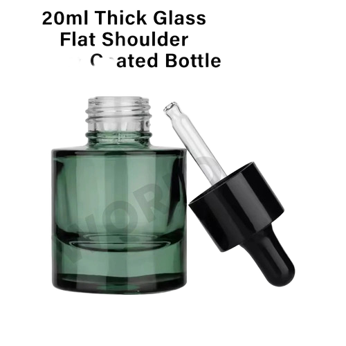 Flat Shoulder Glass Dropper Bottle