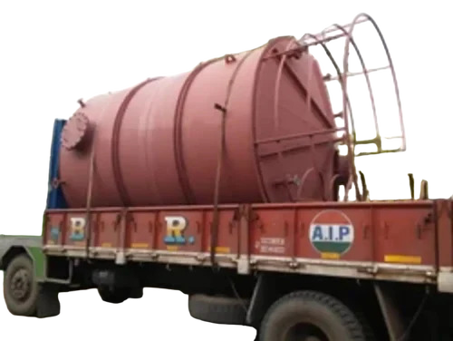 Red Chemical Storage Tank