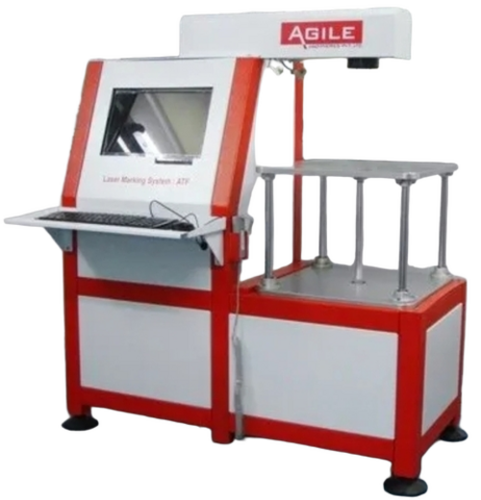 30W Fiber Laser Marking Machine - Color: White