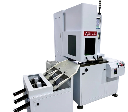 Piston Ring Laser Marking Machine - Color: White
