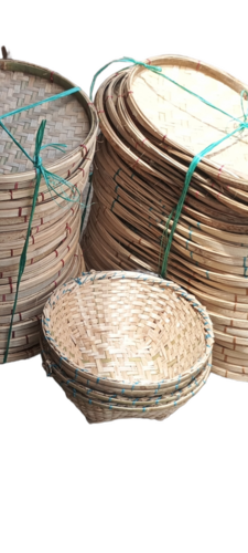 Bamboo Jhuri Basket - Color: Brown