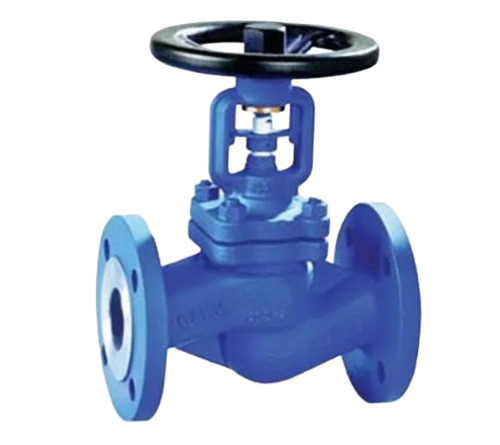 1Inch Cast Iron Globe Valve - Color: Blue