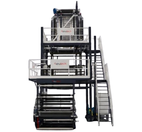Extrutech Etlb 5-32/400 Five Layer Laboratory Blown Film Line - Automatic Grade: Automatic