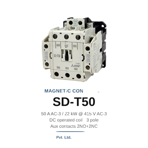 Mitsubishi SD-T50 Magnetic Contactor 50A 22kW DC Coil