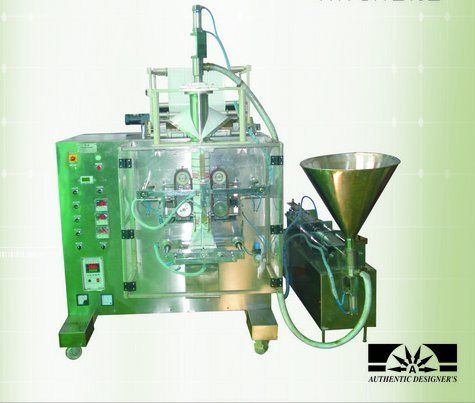 Automatic Form Fill Seal Machine Collar Type Volumetric Piston Filler