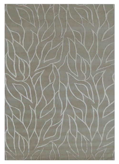 Indo Nepali Carpets - Semi-Worsted New Zealand Wool & Art Silk, High Low Pile Texture with Asian Tree of Life Pattern, Elegant Luster and Plush Hand