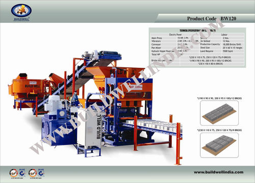 Completely Automatic Fly Ash Brick Making Plant