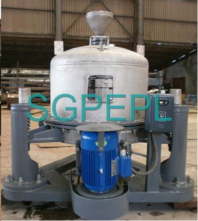 Industrial Centrifuge - Top Discharge, 3 Point Suspension with Manual Brake | Robust, Corrosion Resistant, Easy to Install, Smooth Operation for Ghee Filtration