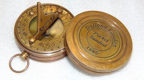 Antique Pocket Sundail Compass