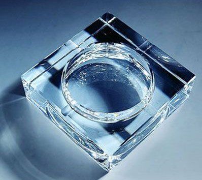 Square Clear Glass Ashtray For Promotional Gift