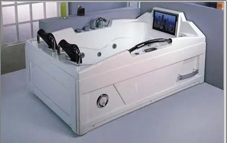 Various Colors Are Available Massage Bathtub With Tv