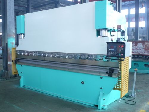 Automatic Hydraulic Press Brake Machine - Delem DA-41 CNC Control System, Blue & White Color for Long Work Pieces, Ideal for Industrial Applications