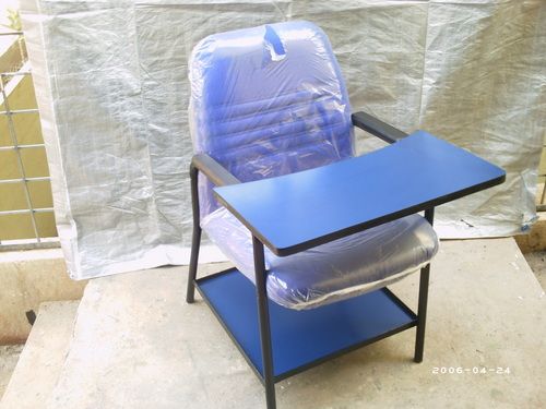 Cushion Chair - Fiberglass With Inbuilt Writing Pad | Durable, Matching Colors, Smooth Finish