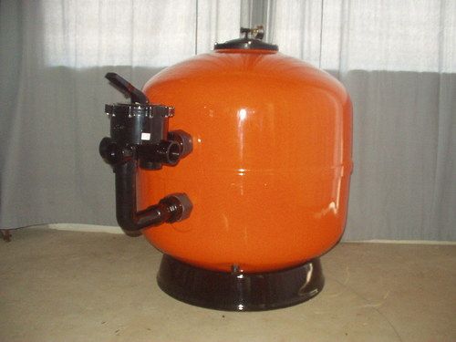 Swimming Pool FRP Sand Filter - D.950 35 m3h , Anti-Corrosive FRP Shell, Handcrafted with Italian Supervision, 8 mm Wall Thickness, PVC Collector Arms, PP Diffusers, Multiport Valve Connections