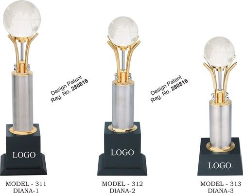 Round Plain Brass Trophy - Color: All Colors