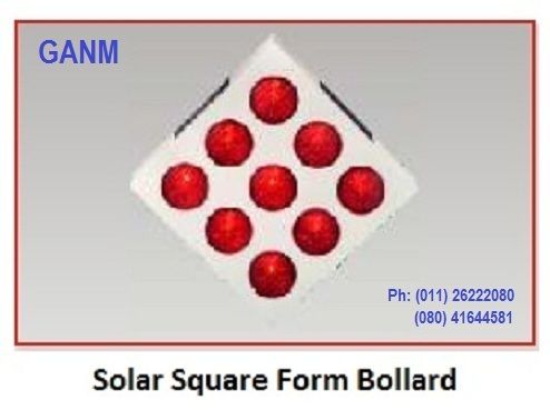 Solar Square Bollard Blinker