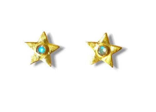 Women Star Ladies Silver Stud Earring