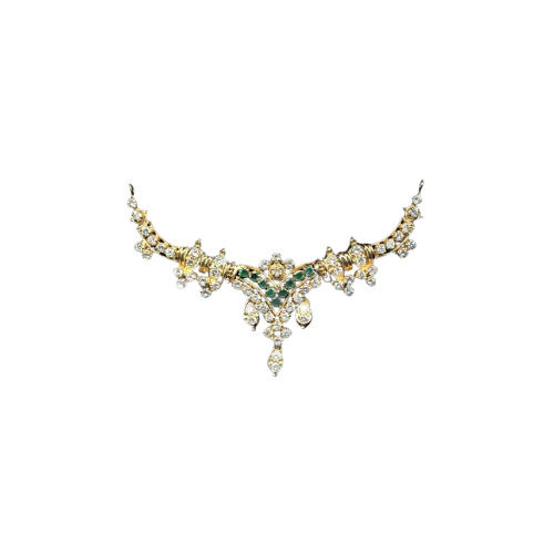 Yellow Gold Diamond Emerald Pendant