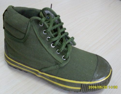 Green Mens Military Canvas Shoes