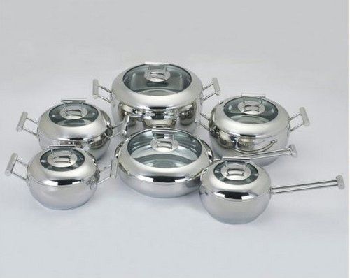 12pcs Stainless Steel Apple Pot