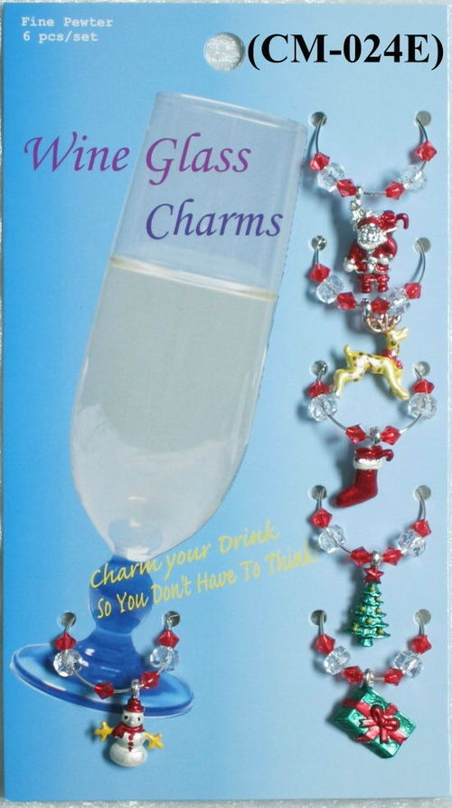 Christmas Wine Charm