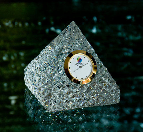 Crystal Pyramid Clock