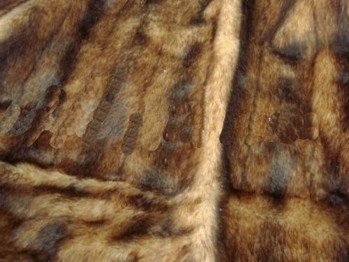 Light In Weight Printed Faux Fur Fabrics