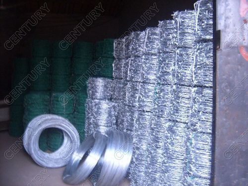 Silver Sturdy Construction Galvanized Barbed Wire