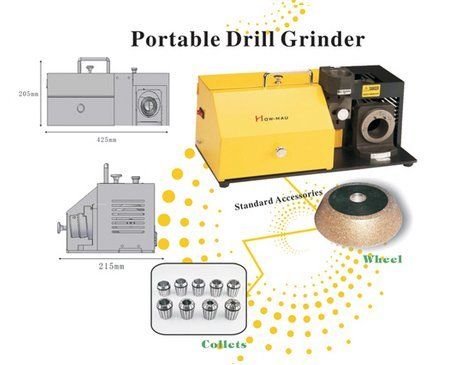 Yellow Portable Drill Grinder Machinery