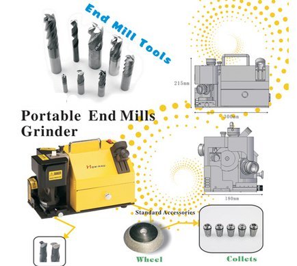 Yellow Portable End Mills Grinder
