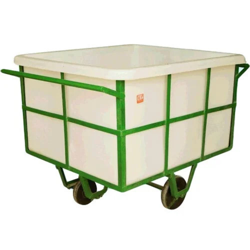 Process Trolley - Fiberglass Material, Customizable Dimensions, Glossy White Finish | Heavy-Duty Metal Frame, High Load-Bearing Capacity, Corrosion-Resistant, Smooth & Easy Mobility