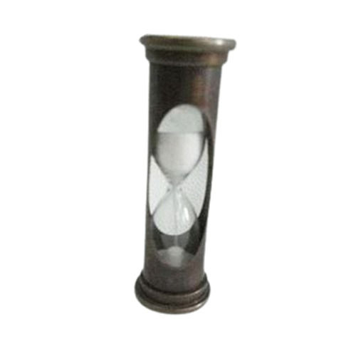 3.5" Antique Commando Brass White Sand Timer