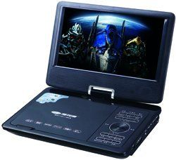 Black 9 Inch Multimedia Portable Dvd Player With Tft Lcd