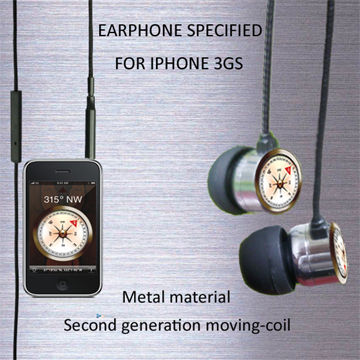 Silver 3.5 Gold Plated Earphone For Ipod