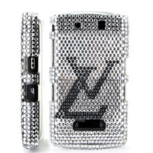 Silver Rhinestone Bling Back Case Cover