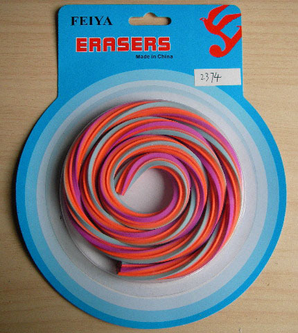 Rubber Eraser Blister Pack - Rectangle Shape 20-40mm Thickness High Strength Different Sizes Available | Lightweight Perfect for Schools and Offices