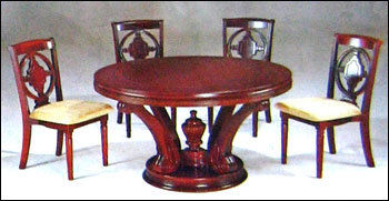 Various Colors Are Available Round Dining Table Set