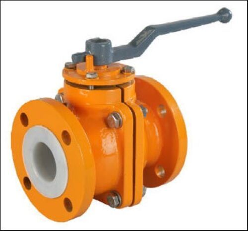 Astm Standard Cast Iron Kns Lined Ball Valve