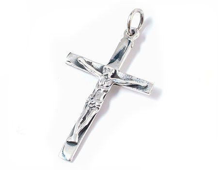 Gift Holly Cross Sterling Silver Pendants