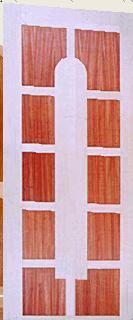 Ten Panels Veneer Doors