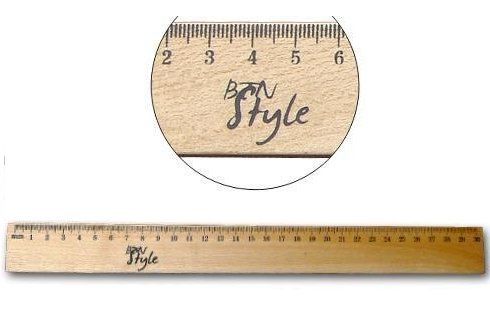 Eco-Friendly Natural Color Wooden Ruler