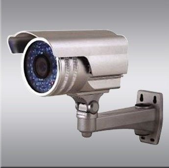 Outdoor Waterproof IR Color CCD Camera With 4 - 9mm Varifocus Lens