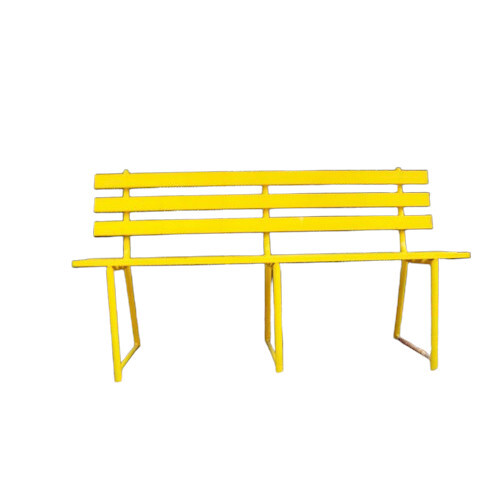 Park Bench - FRP & G.I Pipe, 4' Width x 3.25' Height, Durable Enamel Finish