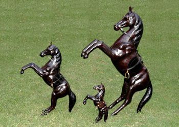 Leather Horse Figures