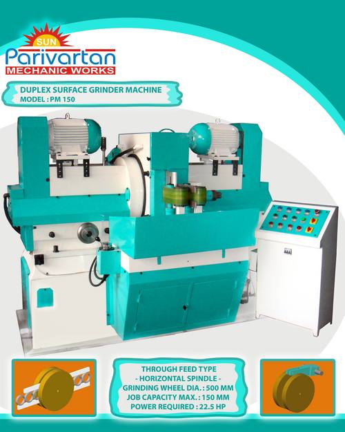 Duplex Surface Grinder Machine - Wheel Size Dia. 500 x 65 x 25mm | Durable and High Quality for Maximum Job Capacity Dia. 150mm