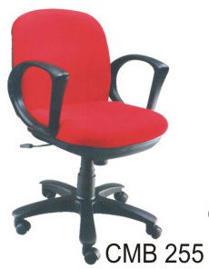 Medium Back Chair With Pu Arm