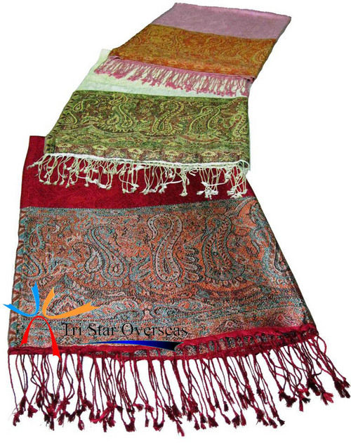 Embroidered Silk Shawls