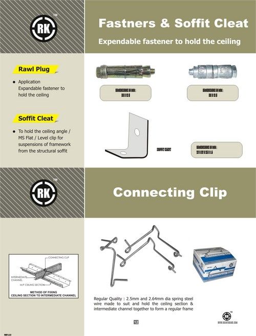 Connecting Clip And Soffit Cleat