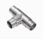 Handrail Connector - Stainless Steel 316/304 90Â° Three Way Flush Tee Precision Investment Casting Brushed/Satin or Polished/Mirror Finish Fits 42.4 x 2mm Tube